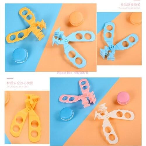 DHL 200pcs Maternal and child supplies Professional Baby Food Scissors Baby Food Supplement Scissors Children Infant Feeding