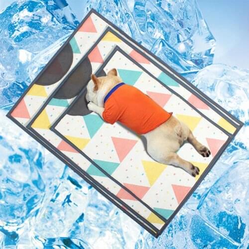 Pets Summer Animals Pet Ice Mat Pillow Sleeping Cushion Print Dog Cat Cooling Pad Mats