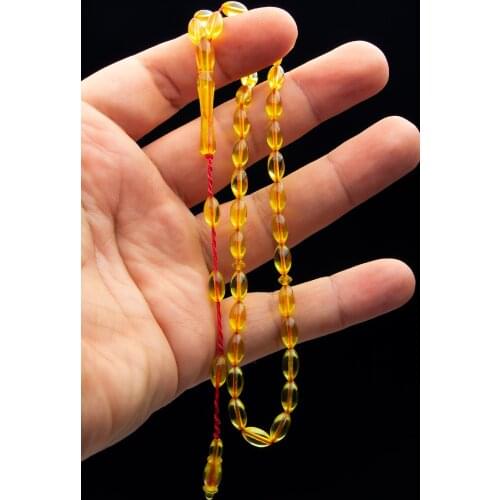 Islamic Tasbih Muslim Rosary Beads 33 Prayer Rosary For Men Bracelet For Men Accessory amber oltu amber stone Handmade Turkey