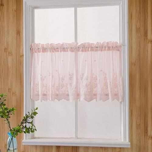 Short Curtain Tulle Window Sheer Kitchen Curtains For Living Room Bedroom Curtain For Window Screening Voile Drapes