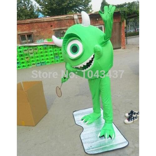 Christmas halloween Lovely MIKE MONSTER INC SULLY Mascot Costume Fancy Cartoon Character Party Dress Free Shipping