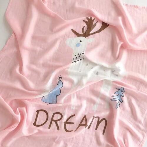 120X120CM Muslin Blanket 100%Cotton Baby Swaddle Soft Newborn Blanket Bath Towel Gauze Infant Kids Wrap Sleepsack Stroller Cover