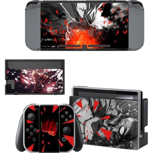 Anime One Punch Man Nintendo Switch Skin Sticker NintendoSwitch stickers skins for Nintend Switch Console and Joy-Con Controller