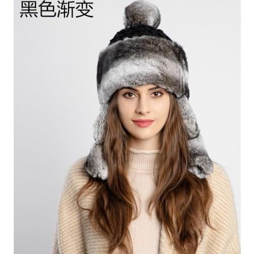 2021 Winter New Hat Women Plush Plus Wool Hat Ear Cap Princess Hat Lei Feng Hat Thick Warm Outdoor Cold Hat Ear Cap Ski Cap