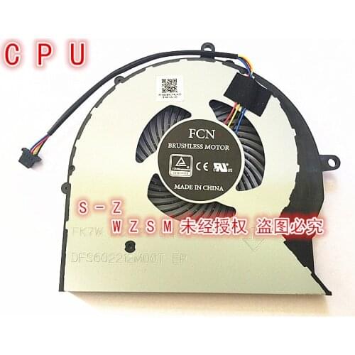 New Laptop CPU/GPU Cooling Fan For Asus ROG Strix FX63 FX63VM FZ63VM FX63VM7300 FX63VM7700 DFS552012M00T-FK7V DFS602212M00T-F