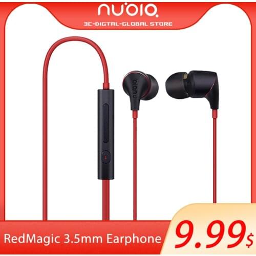 Original Nubia RedMagic Temperament Earphone 3.5mm For Redmagic 5s Hi-Fi 3.5mm Earphone For Redmagic 5G Sport Headphone