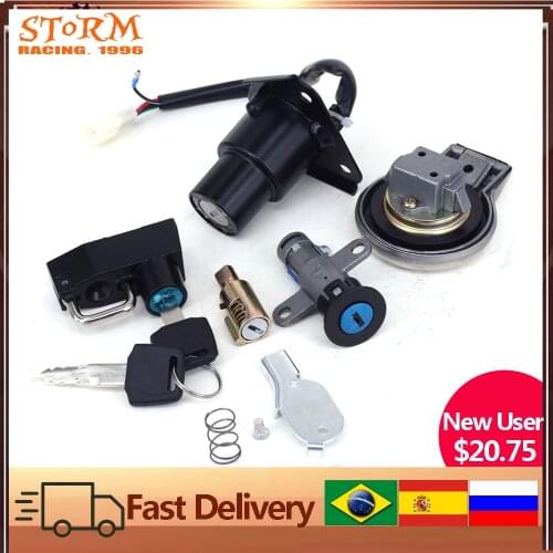 Motorcycle Ignition Switch Helmet Steering Seat Lock Key Fuel Gas Cap Set For Yamaha Virago XV125 XV250 XV 125 250 QJ250-H