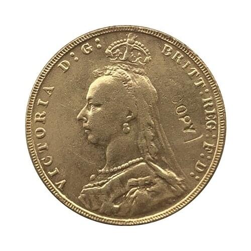 24 - K gold plated British Coins copy 1891