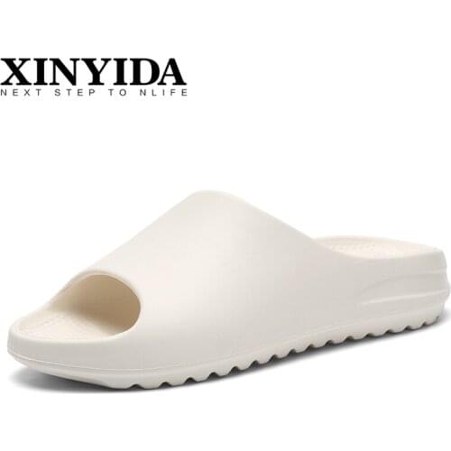 New Arrivals Unisex Summer YZY Slides Slip On Breathable Cool Beach Sandals Flip Flops Fish Mouth Slippers Plus Yeez Size 35-46