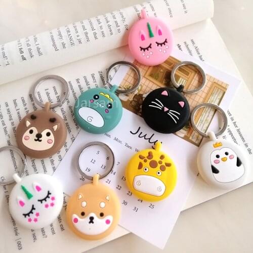 Cute Silicone Case For AirTags Protective Cover Location Tracker for Airtag Accessories Anti-scratch Protective Sleev