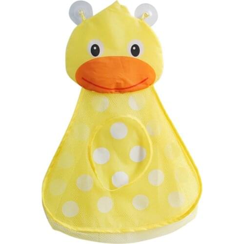 Cute Cartoon Frog Duck Baby Kids Bath Toy Bathroom Mesh Bag Organizer Holder