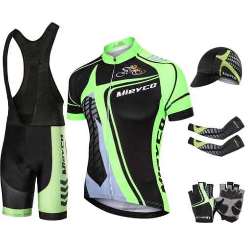 2021 Cycling Team Jersey Set Summer MTB Wear Mens Tracksuit Shorts Set Quick Dry Sport Outfit For Man Roupa Ciclismo Masculino