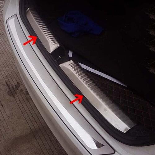 For Mazda CX-3 CX3 2017 2018 2020 Car Rearguards Stainless Steel Rear Bumper Trunk Fender Sill Plate Protector Guard Covers