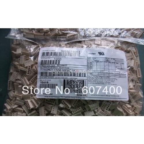 0050375053 CONN HOUSING 5POS 2.5MM SHROUD 5037-5053 Connectors terminals housings 50375053 original parts 50-37-5053