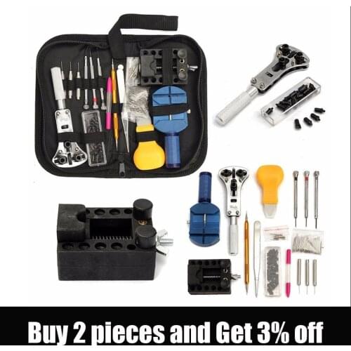 144Pcs Watch Repair Tool Kit Watch Tools Watchmaker Tools Watch Caser Opener Pin Link Remover Spring Bar Watchmaking Tools