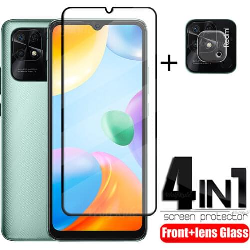 4-in-1 For Xiaomi Redmi 9C Glass For Redmi 9 9C Tempered Glass HD Protective Glass Screen Protector For Redmi 9 9A 9C Lens Glass