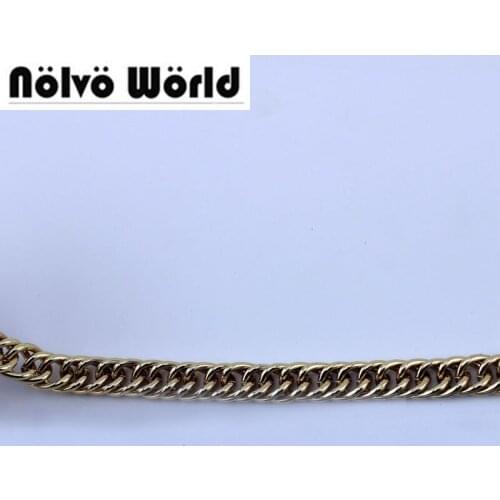 5 meters 10mm Gold Silver Roller 2 Rings Braid chain link for handbag bag purse handle