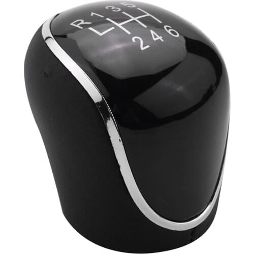 6 Speed Car PU Leather Gear Shift Knob Shift Lever for Ford Mondeo IV S-MAX C-MAX Transit Focus MK3 MK4 Kuga