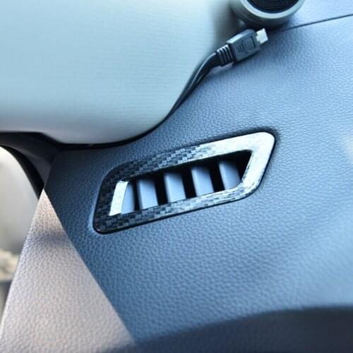 For Nissan X-Trail T32 Rogue ABS Carbon fibre Car front Small air outlet Decoration cover trim Accessories Car Styling 2pcs