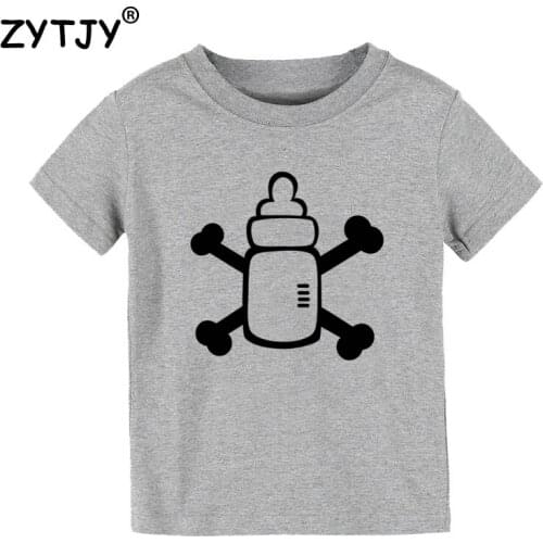 Milk pirate Print Kids tshirt Boy Girl t shirt For Children Toddler Clothes Funny Top Tees Drop Ship Y-35