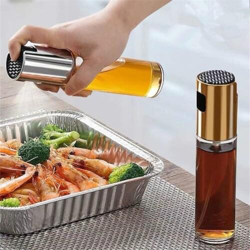 Olive Oil Sprayer Dispenser Mister Bottle For Cooking BBQ and Air Fryer, Premium Glass Oil Vinegar Soy Sauce Spray for Grilling