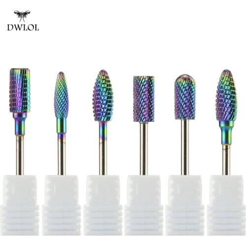 Electric Nail Drill Bit Manicure Machine Milling Cutter Tungsten Carbide Nail Drill Bit Accessory Nail Drill Bits Manicure Tool