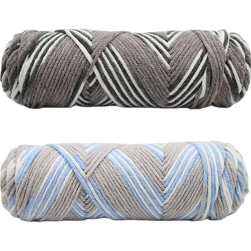 100g/roll Roving Cotton Wool Chunky Yarn Gradient Colorful Thick Crochet Thread for DIY Knitting Scarf Hat Cardigan Carpet Bag