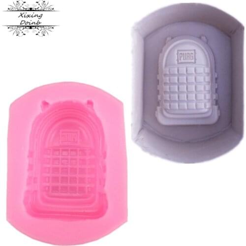 DIY backpack shape silicone soft candy mold cake decoration tools Candy Chocolate Mold kitchen baking supplies