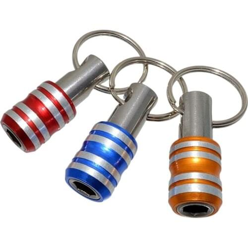 3 Pcs 1/4Inch Hex Shank Screwdriver Bits Holder Extension Bar Drill Screw Adapter Quick Release Keychain Easy Change