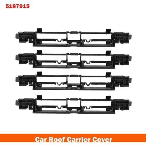 4pcs Car Roof Carrier Cover Rail Trim Moulding Flap Fit For VAUXHALL OPEL Astra H MK5 5187915 13125723 Car Accessories