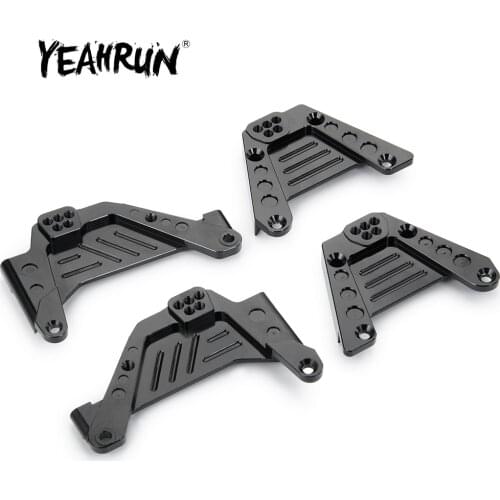 YEAHRUN Metal Front Rear Suspension Bracket Shock Absorber Holder Damper Mounts For Axial SCX10 III AXI03007 1/10 RC Crawler