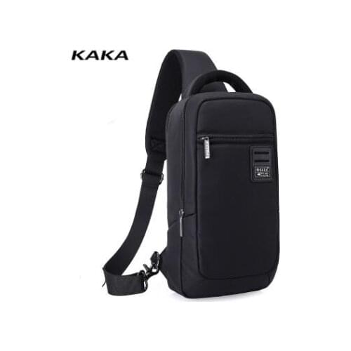 KAKA Men chest bag Messenger Bags USB charging Anti Theft Cross body shoulder bags for men Male sling bags day pack mochilas