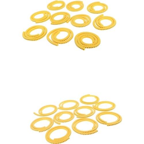 Set of 2000 Round Cable Tags Management Wire Marker Number No. 0~9 1.5mm²&2.5mm²