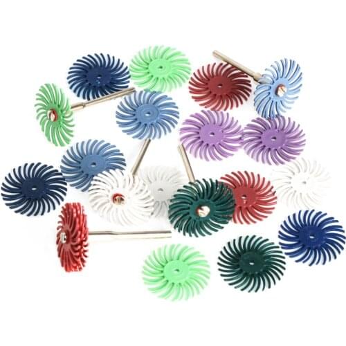 1Inch Radial Bristle Disc Kit Abrasive Brush 1/8" 3 2.35mm Shank Detail Polishing Wheel for Rotary Tool Accessories