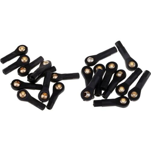 12PCS Plastic M3 Rod End Ball Head Holder Tie Rod Ends Wear Resisting Ball Joints For Rc Boat Car Airplane Trucks Buggys