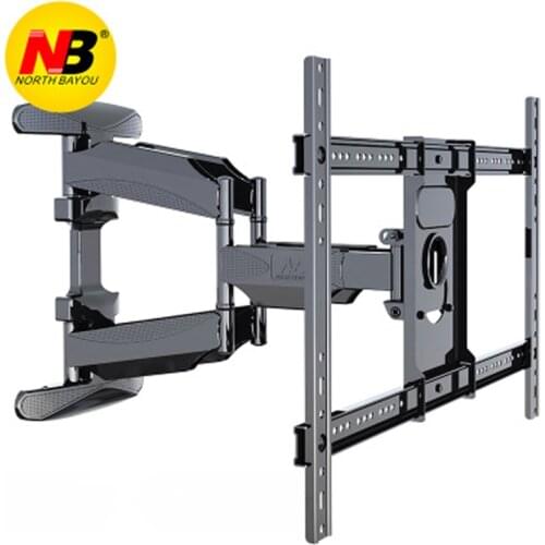 NB 767-L600 Similar P6 40-70 inch Flat Panel LED LCD TV Wall Mount Full Motion 6 Swing Arms Retractable Plasma TV Mount Bracket