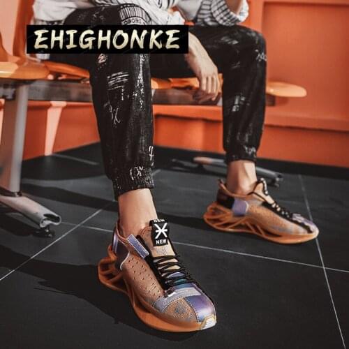 New trend fashion running shoes reflective flying woven blade mens sports shoes breathable non-slip wear-resistant outdoor39-45