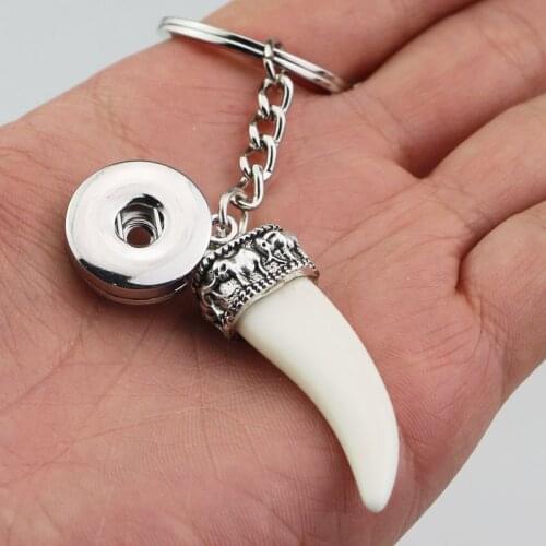 New Mens 18mm Snap Button Key Chains Fit DIY Snap Buttons Tooch Key Rings Jewelry For Women