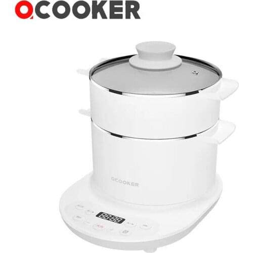 OCOOKER CR-DR01 Multifunction Electric Cooker Kettle Hot Pot Grill Plate with Steamer Egg Boiler