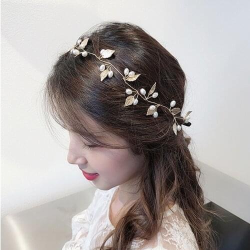 Pearl Hairbands For Women Hair Accessories Designer Band Flower Hoops Bow Wedding Headband Metal Bridal Headwear Bands Clip