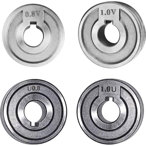 Welding Feeder Roll V U nurl Groove 0.6mm 0.8mm 1.0mm Size 30x10x10mm for Steel Aluminum Flux Cord Wire Mig Wire Feeder