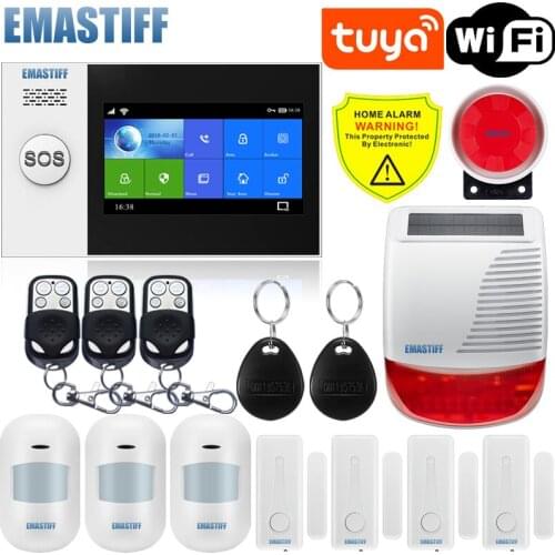 Tuya WiFi GSM System Home Security with IP Camers PIR Motion Sensor Support Smart Life APP Control