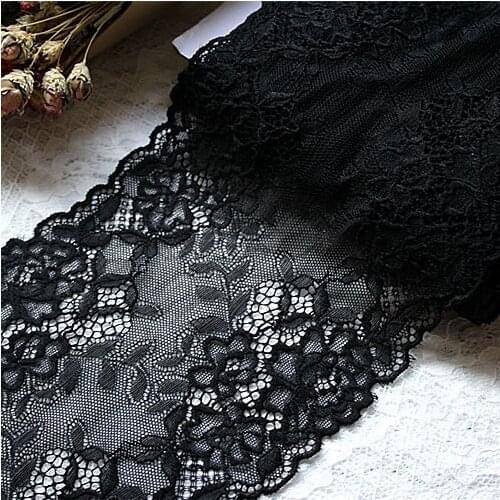 5yard 18cm Garment accessories exquisite color lace quality fabric lace with elastic lace elastic Elastic lace,ribbon RS1432