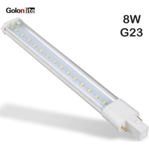 8W pls led lamp G23 replace 11w 13W PLS 4000k 6500k 220V 230V 240V 50pcs/lot Fedex free shipping 2g7 led lamp 4-pin