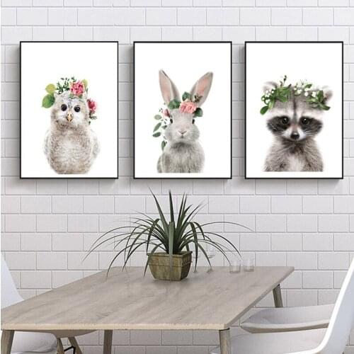 Full Drill 5D DIY Diamond Painting 3 piece white owl,red panda,rabbit,Embroidery Cross Stitch 5D kitchen Decor Gift WW012