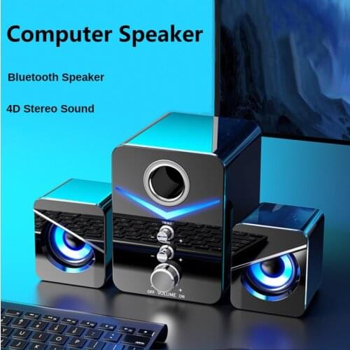 Bluetooth Speaker Box Desktop Laptop Wireless Computer Speakers Subwoofer Music USB Wired 3D Stereo Sound Surround Loudspeaker