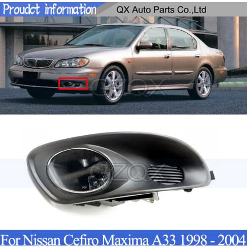 CAPQX Front Bumper Fog light lamp frame For Nissan Cefiro Maxima A33 1998 1999 - 2004 driving light fog light lamp Bumper lamp