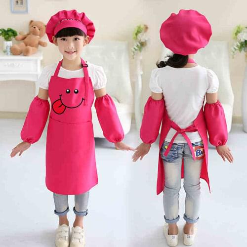 Children eating bib antifouling apron kindergarten boys and girls art painting sleeveless apron kids eating clothes