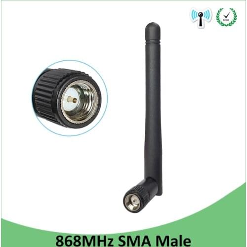 868MHz 915MHz lora Antenna 3dbi SMA Male Connector GSM 915 MHz 868 MHz antena outdoor signal repeater antenne waterproof Lorawan