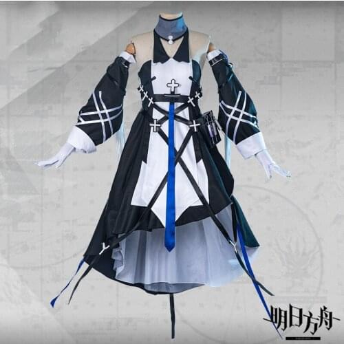 Anime Arknights Whisperain Cosplay Costume Uniform Outfit RHODES ISLAND Initial Suit Lolita Dress Women Halloween Party Costumes